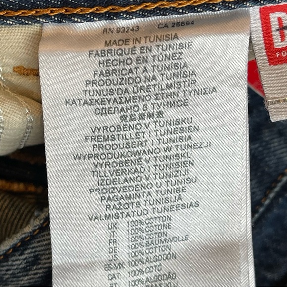 DIESEL 1969 D-Ebbey 09G92 Slim Fit Low Waist Bootcut Jeans Size 30 - Picture 11 of 14